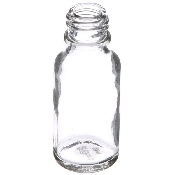 20ml Clear Glass Bottle Boston Round Bottle 18mm Neck Finish - Image 2