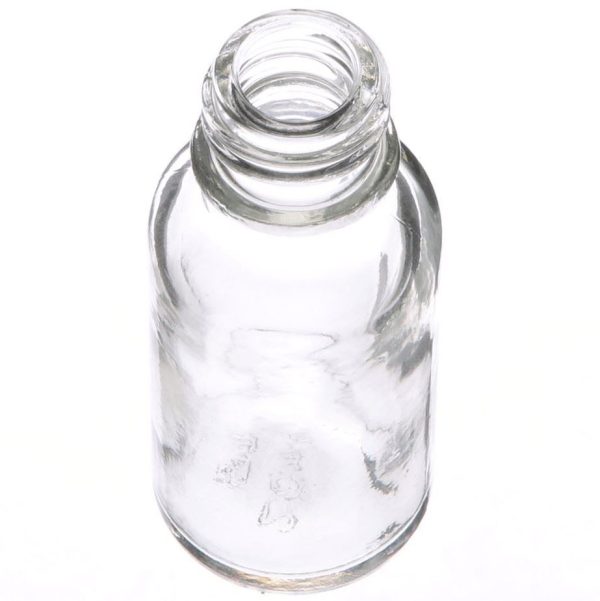 20ml Clear Glass Bottle Boston Round Bottle 18mm Neck Finish - Image 3