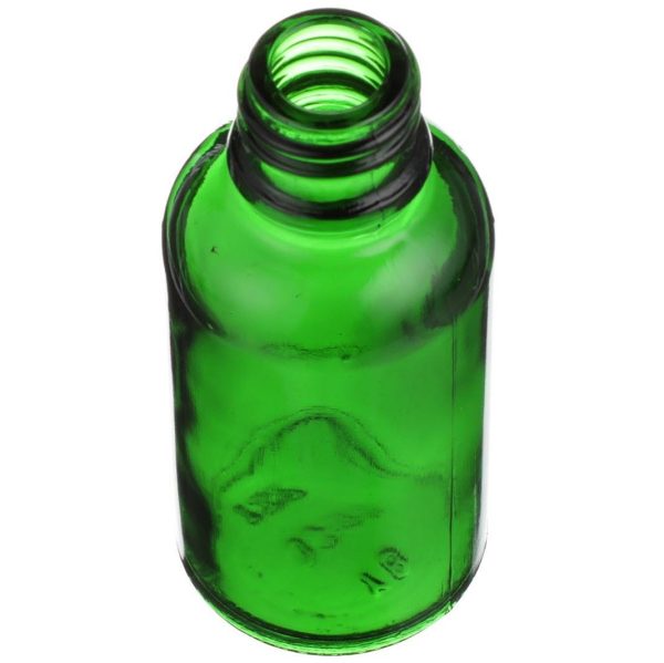 30ml Green Glass Bottle Boston Round Bottle 18mm Neck Finish - Image 3