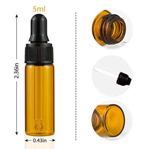 5ml Amber Glass mini Dropper Bottles