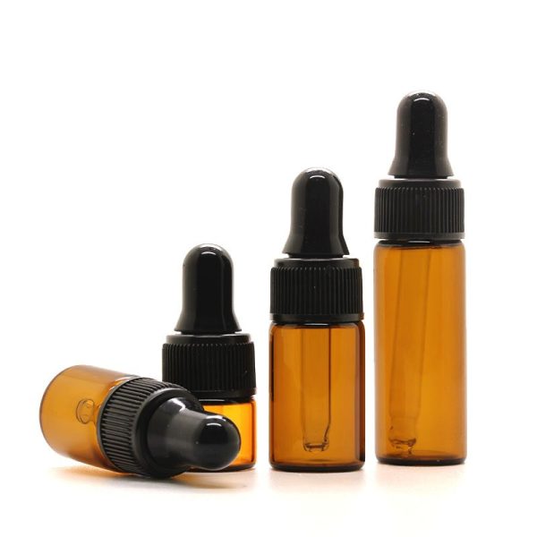 5ml Amber Glass mini Dropper Bottles