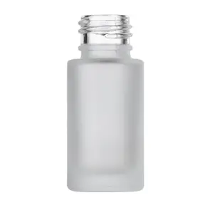 15ml Glass Cylinder Bottle 20 mm Special Neck, Frosted Clear