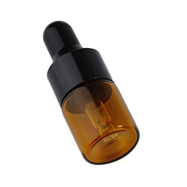 2ml Amber Glass Round Dropper Bottle Mini Neck