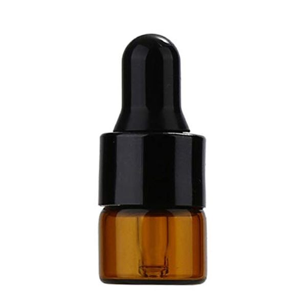 1ml Amber Glass mini Dropper Bottle